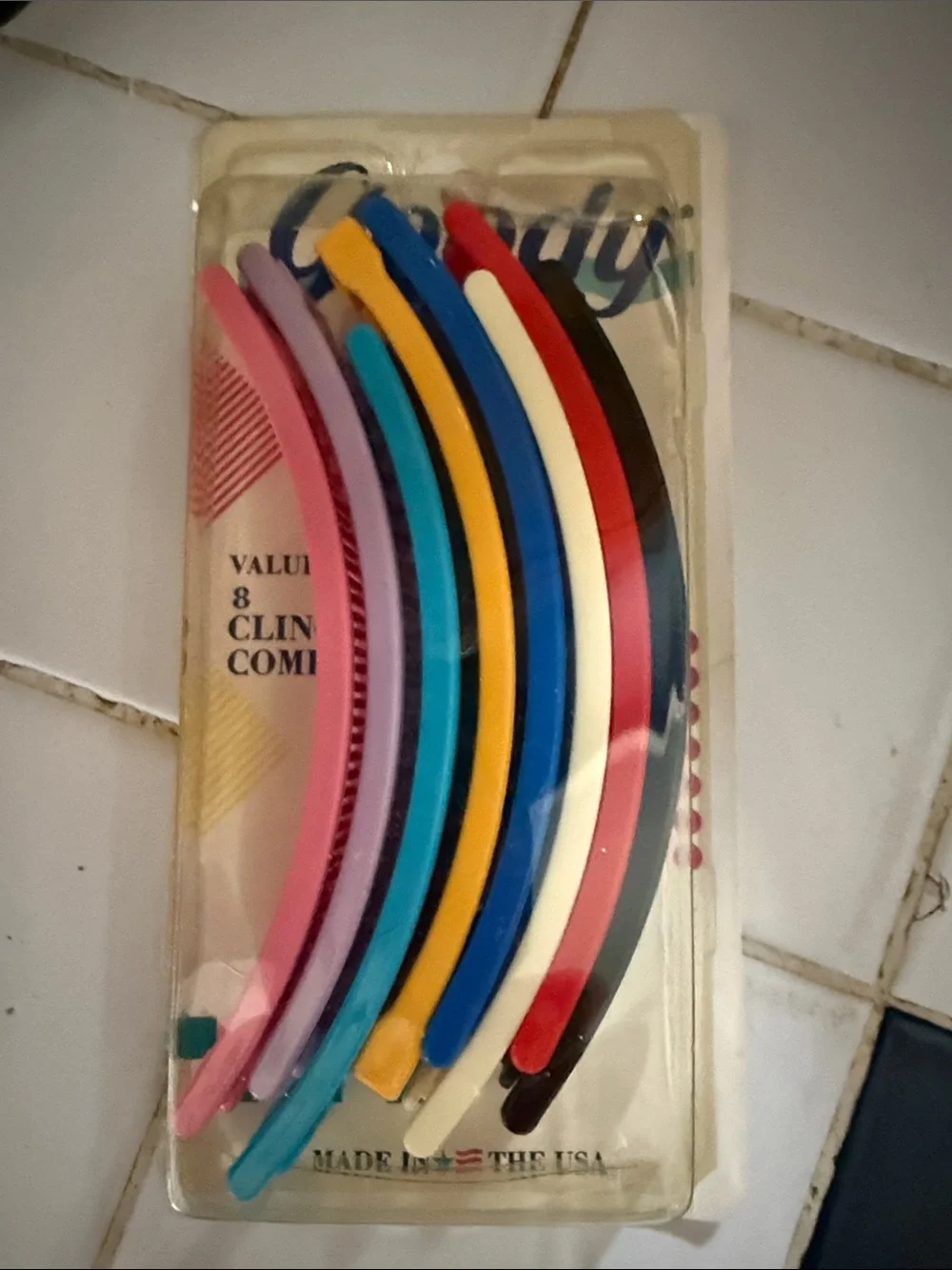 Assorted Colored Plastic Hair Clips - Multi Color